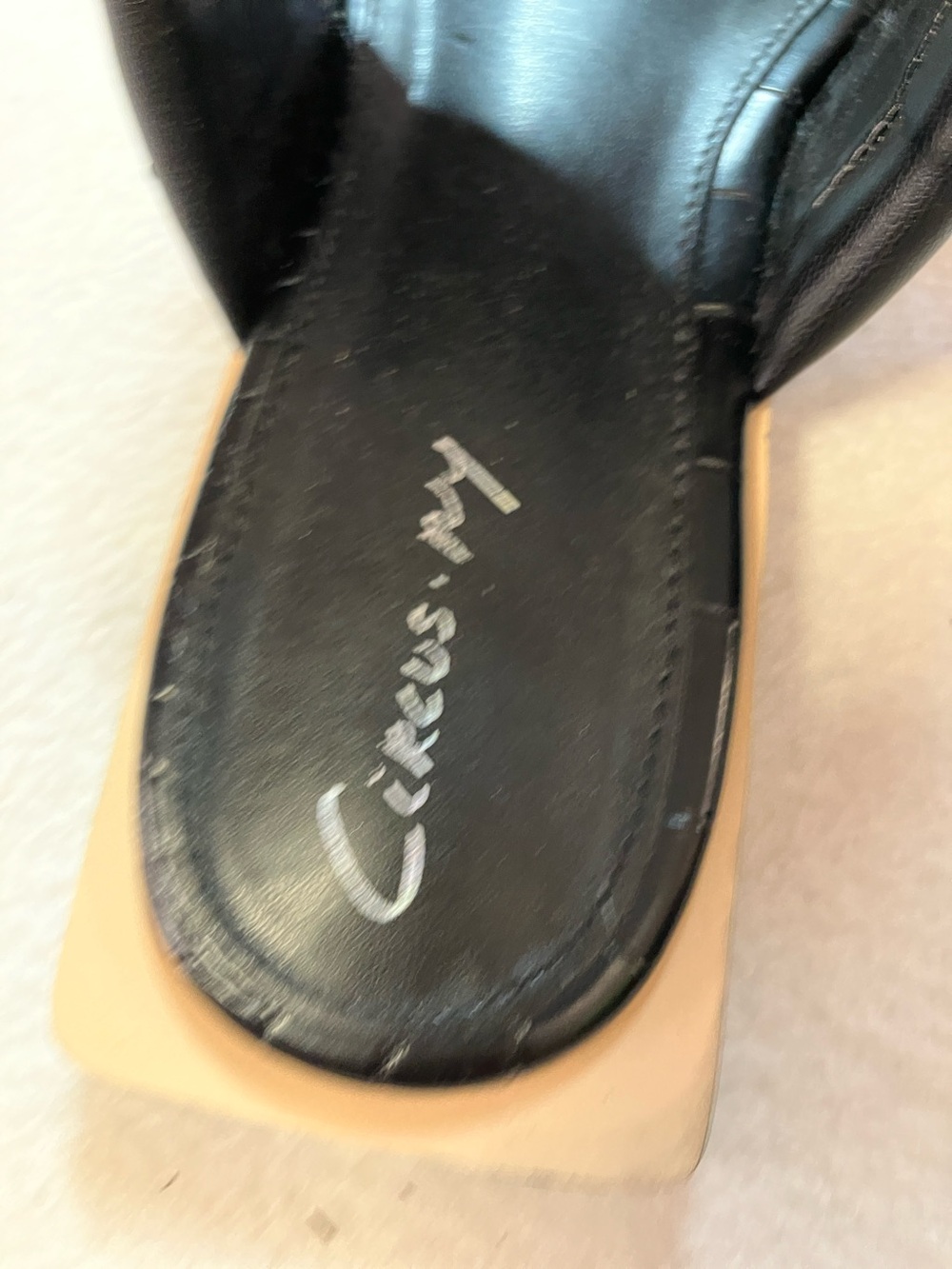 Circus by Sam Edelman Black Padded Square-Toe Slide Mules - Picture 3 of 8